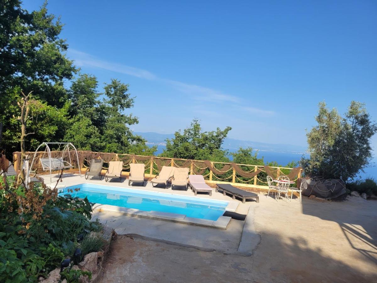 Ferienwohnung Mit Pool Kroatien Mit Meerblick Und Pool Lovran Eksteriør bilde